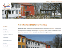 Tablet Screenshot of gs-stephansposching.de